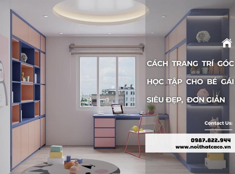 Góc học tập hiện đại tối giản với ánh sáng tự nhiên và cây xanh